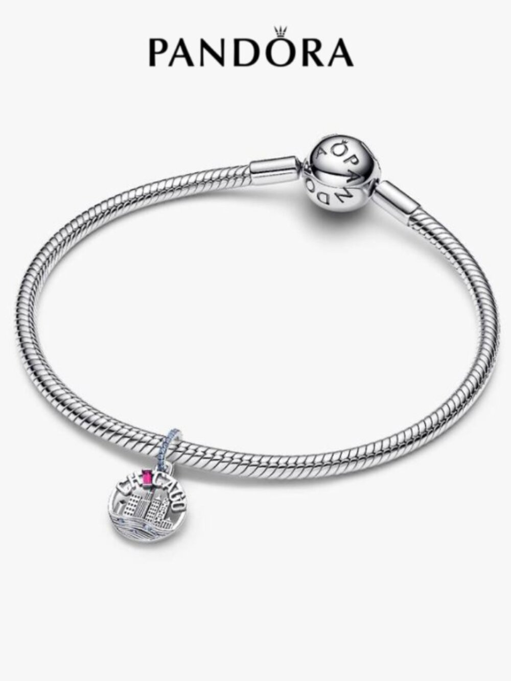 Pandora Chicago Skyline Dangle Charm - Picture 3 of 3